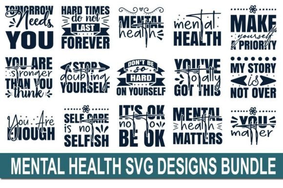 Download Mental Health Bundle Svg Quotes Designs - Mental health bundle Collection