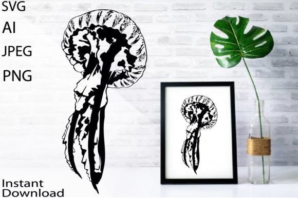 Download Jellyfish SVG File/Jpg/Png/Ai/Medusa Svg - Usa Collection