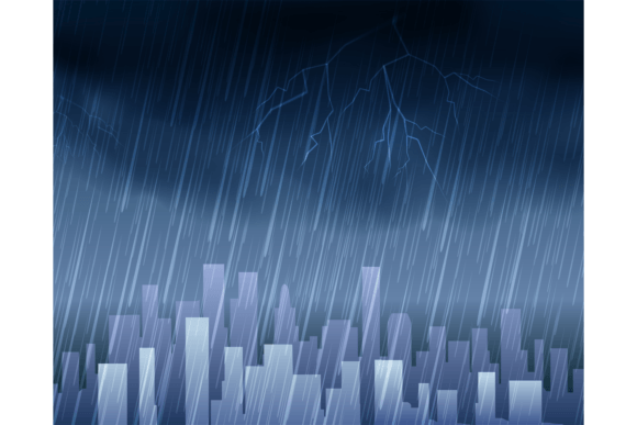 Download Night Storm Sky with Lightnings Bolts. C - Storm Collection